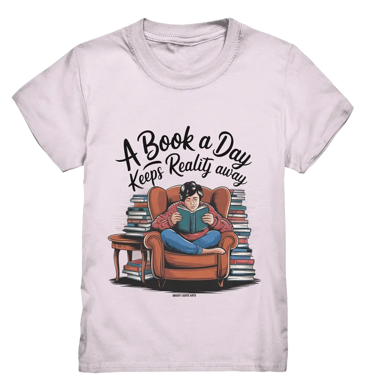 Ein Buch am Tag – Fantasie statt Realität - Kids Premium Shirt Bright Lights Arts