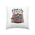 Ein Buch am Tag – Fantasie statt Realität - Kissen 40x40cm Bright Lights Arts