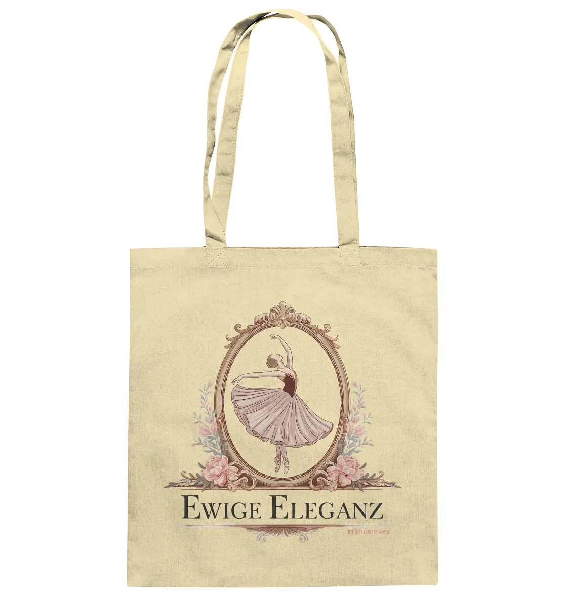 Elise Ballett – Eleganz im Vintage-Stil - Baumwolltasche Bright Lights Arts