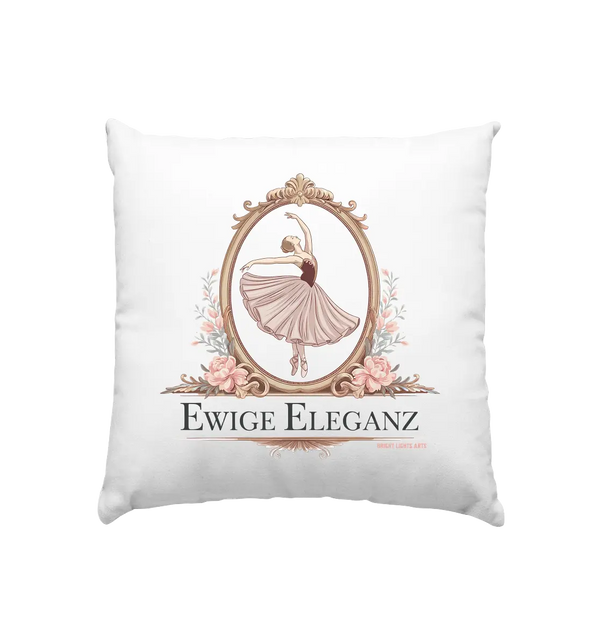 Elise Ballett – Eleganz im Vintage-Stil - Kissen 40x40cm Bright Lights Arts