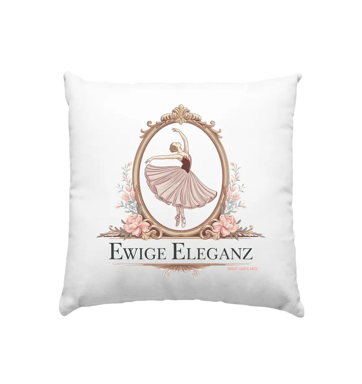 Elise Ballett – Eleganz im Vintage-Stil - Kissen 40x40cm Bright Lights Arts