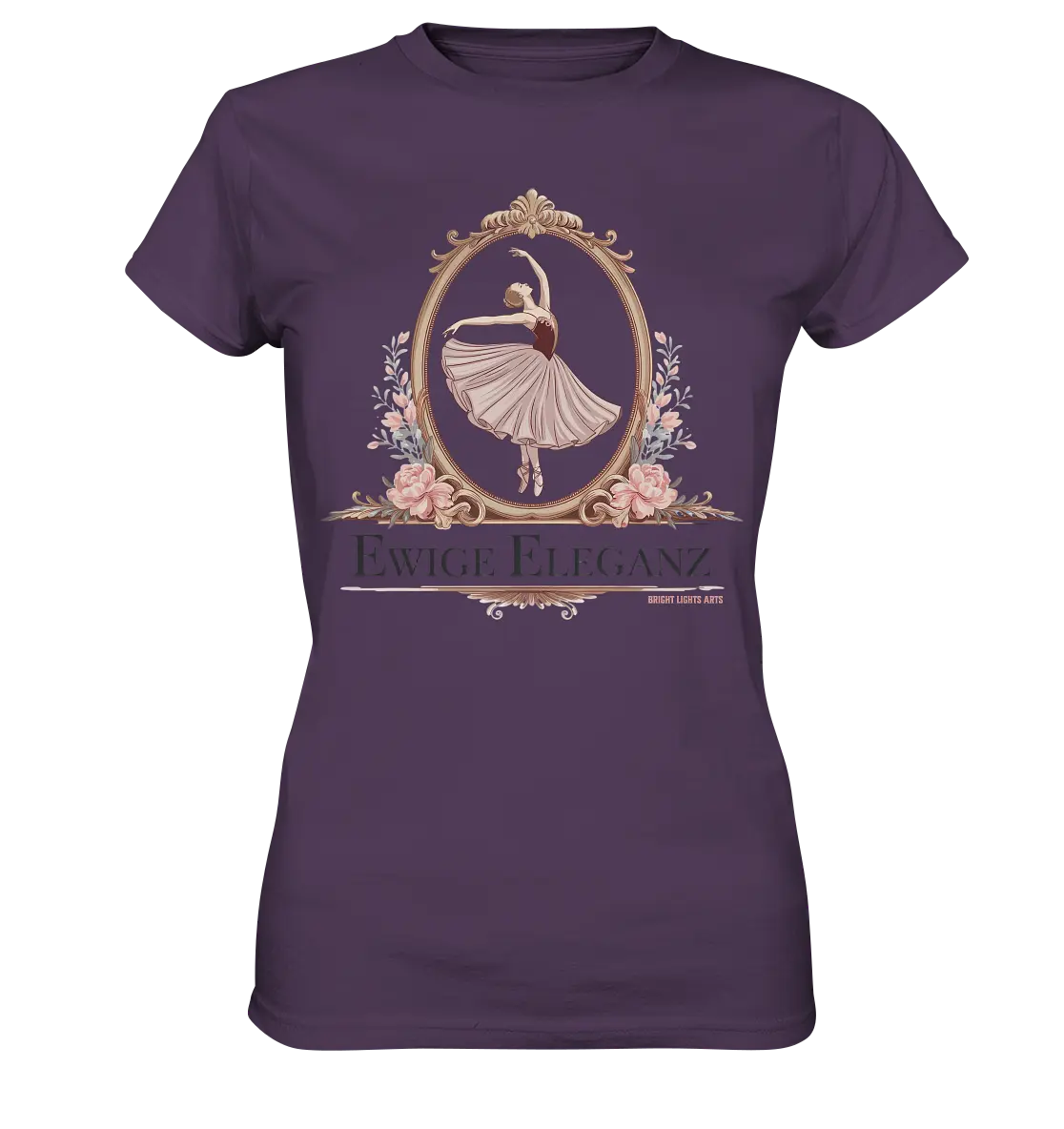 Elise Ballett – Eleganz im Vintage-Stil - Ladies Premium Shirt Bright Lights Arts
