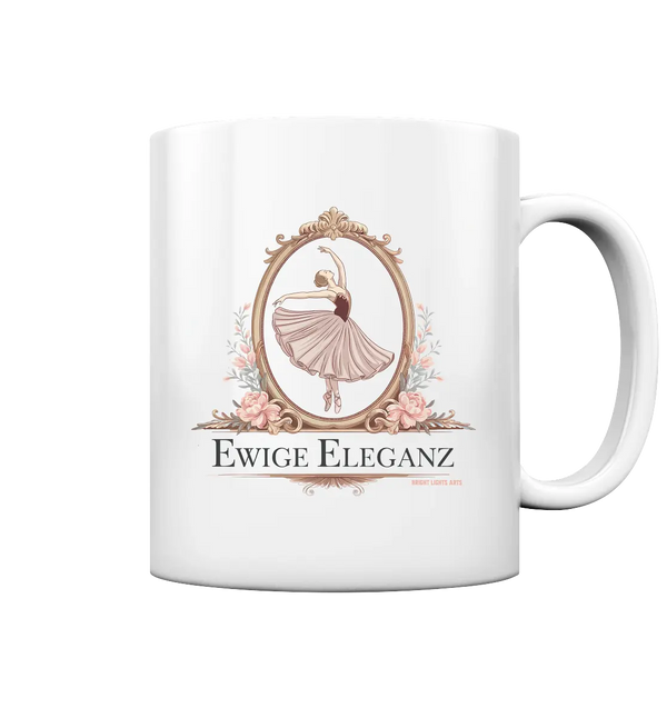 Elise Ballett – Eleganz im Vintage-Stil - Tasse glossy Bright Lights Arts