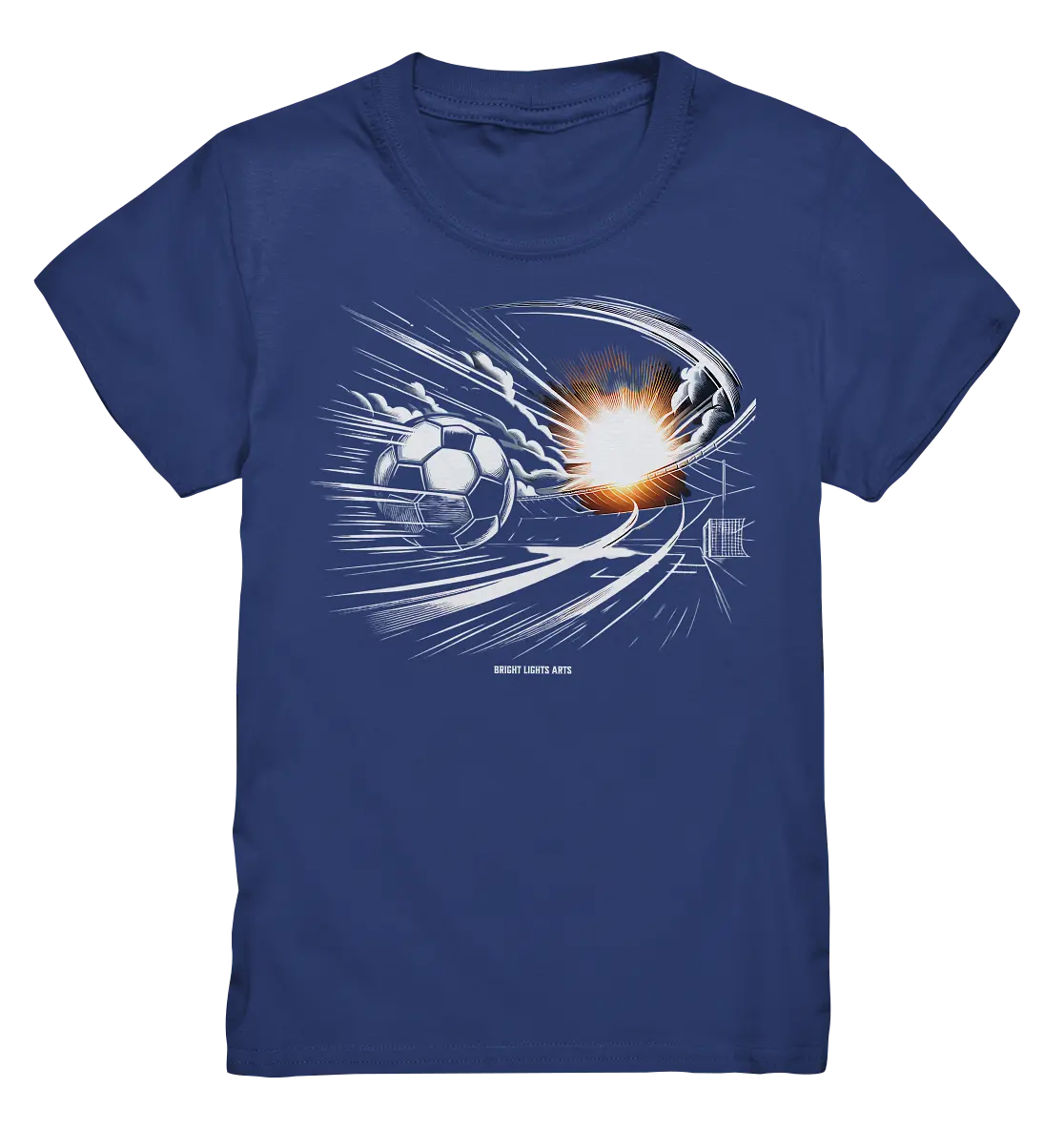 Energie-Fußball – Explosion der Dynamik - Kids Premium Shirt Bright Lights Arts