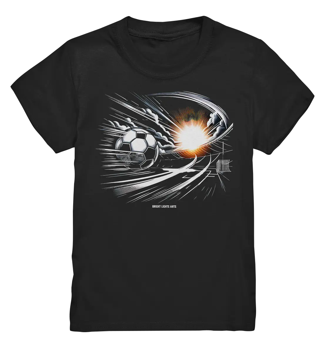 Energie-Fußball – Explosion der Dynamik - Kids Premium Shirt Bright Lights Arts