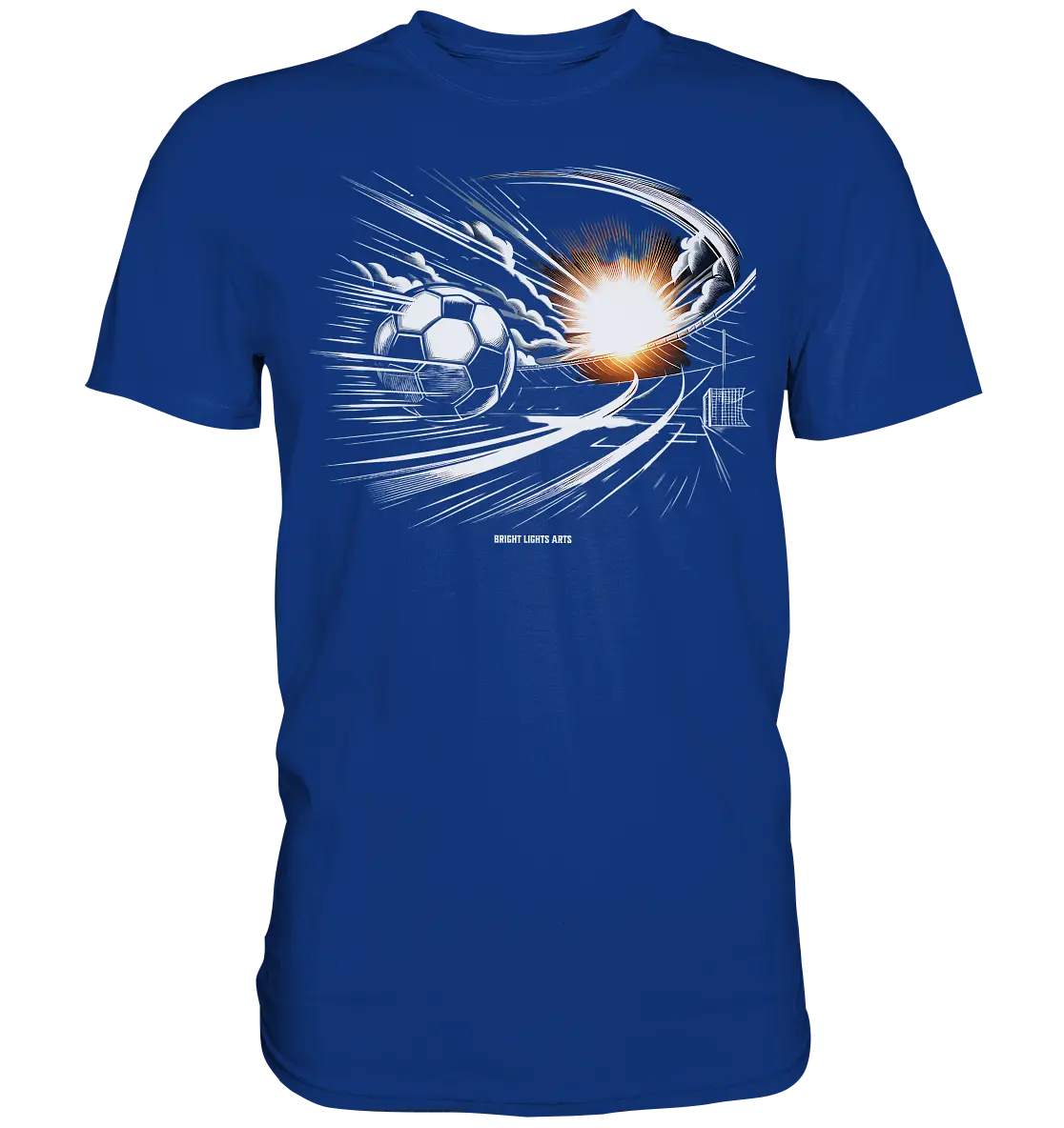 Energie-Fußball – Explosion der Dynamik - Premium Shirt Bright Lights Arts