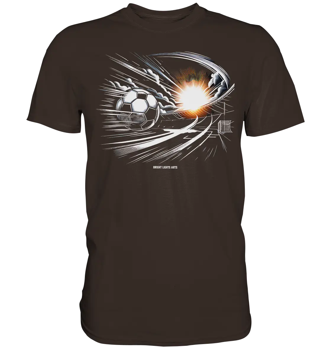 Energie-Fußball – Explosion der Dynamik - Premium Shirt Bright Lights Arts