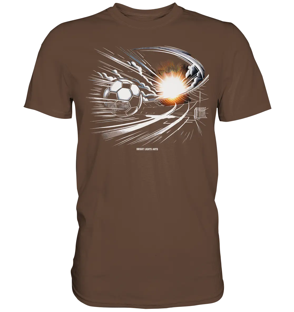 Energie-Fußball – Explosion der Dynamik - Premium Shirt Bright Lights Arts