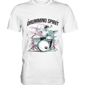 Energie am Schlagzeug - Premium Shirt Bright Lights Arts