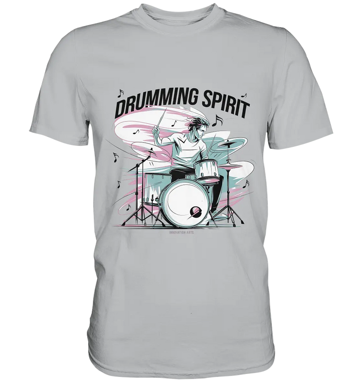 Energie am Schlagzeug - Premium Shirt Bright Lights Arts