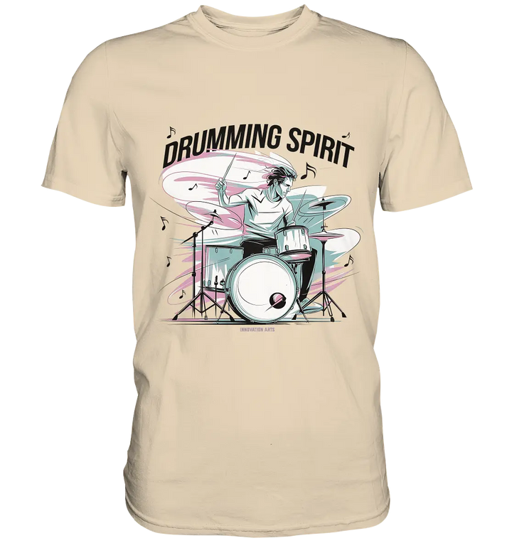 Energie am Schlagzeug - Premium Shirt Bright Lights Arts
