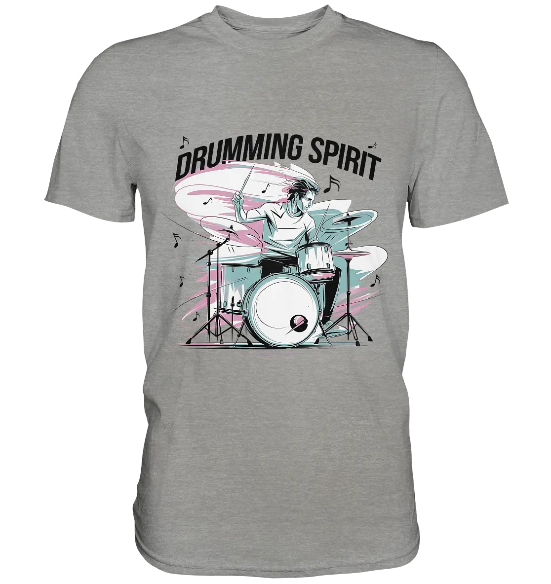 Energie am Schlagzeug - Premium Shirt Bright Lights Arts