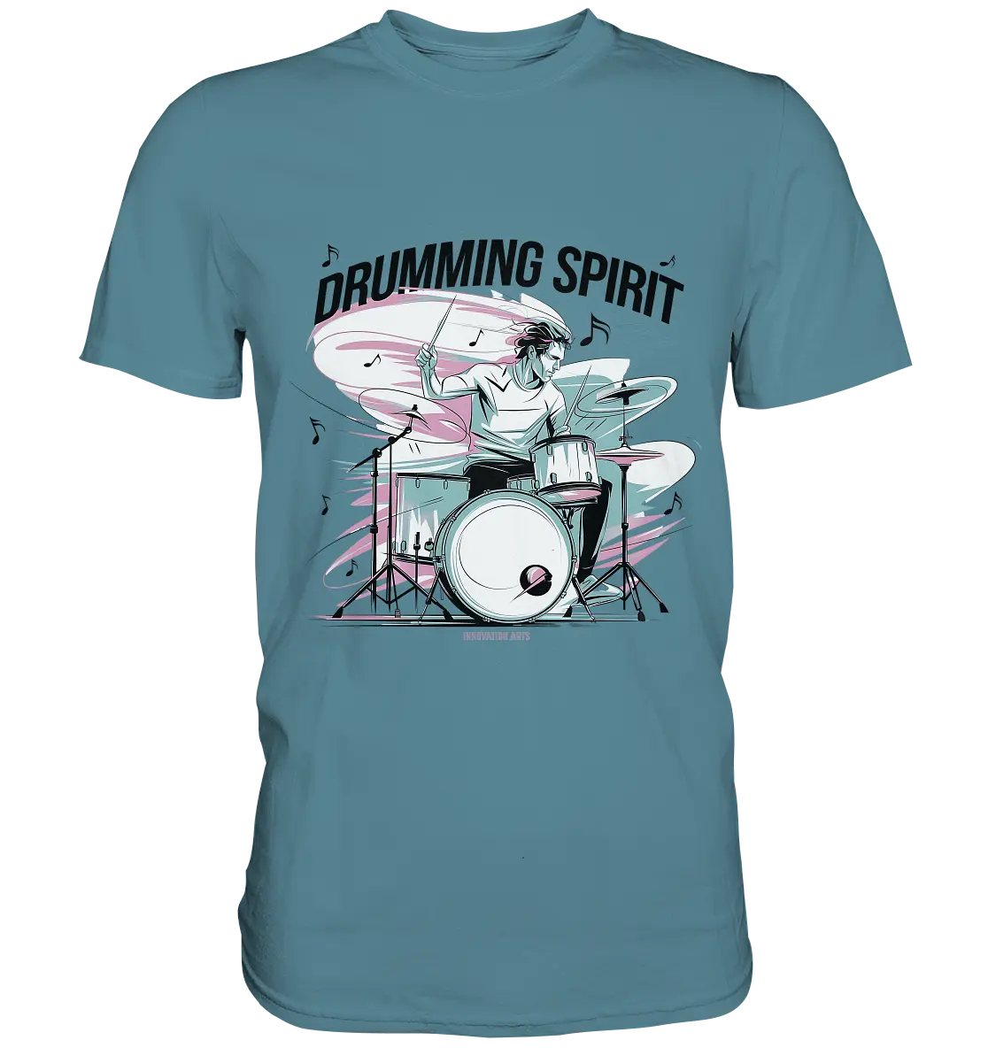 Energie am Schlagzeug - Premium Shirt Bright Lights Arts