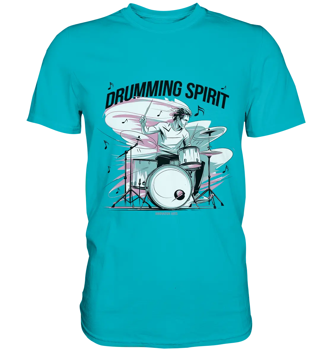 Energie am Schlagzeug - Premium Shirt Bright Lights Arts