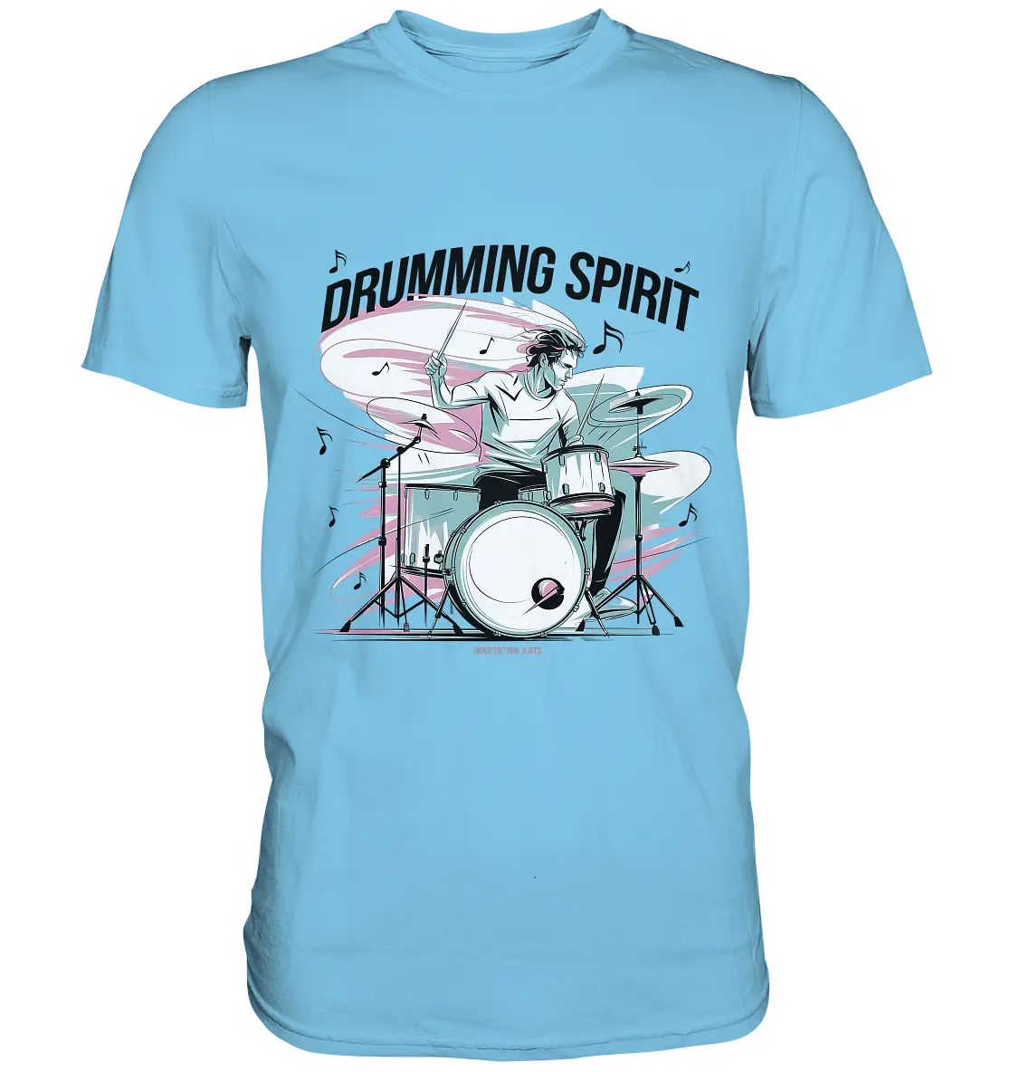 Energie am Schlagzeug - Premium Shirt Bright Lights Arts