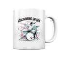Energie am Schlagzeug - Tasse glossy Bright Lights Arts