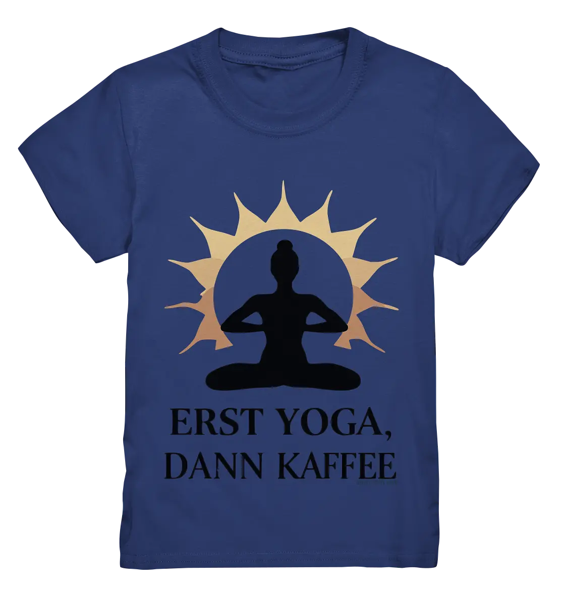 Erst Yoga, dann Kaffee - Kids Premium Shirt Bright Lights Arts