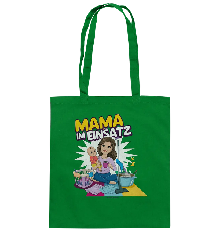 Erst Yoga, dann Kaffee Kopie - Baumwolltasche Bright Lights Arts