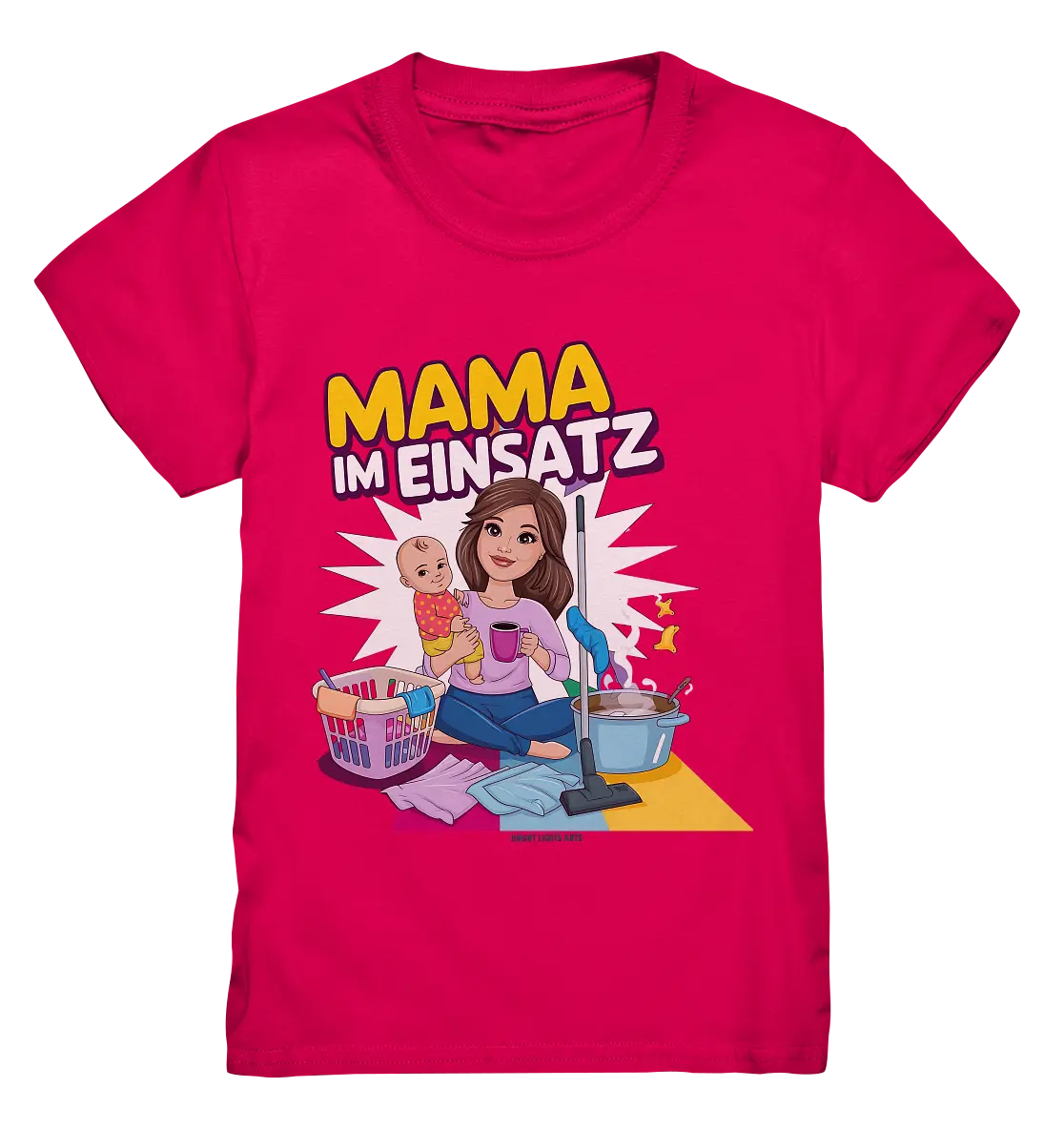 Erst Yoga, dann Kaffee Kopie - Kids Premium Shirt Bright Lights Arts