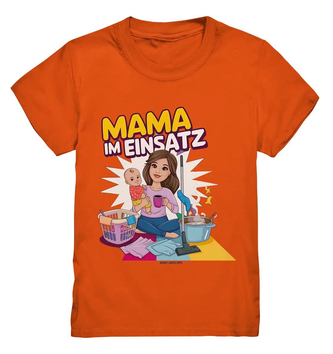 Erst Yoga, dann Kaffee Kopie - Kids Premium Shirt Bright Lights Arts