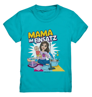 Erst Yoga, dann Kaffee Kopie - Kids Premium Shirt Bright Lights Arts