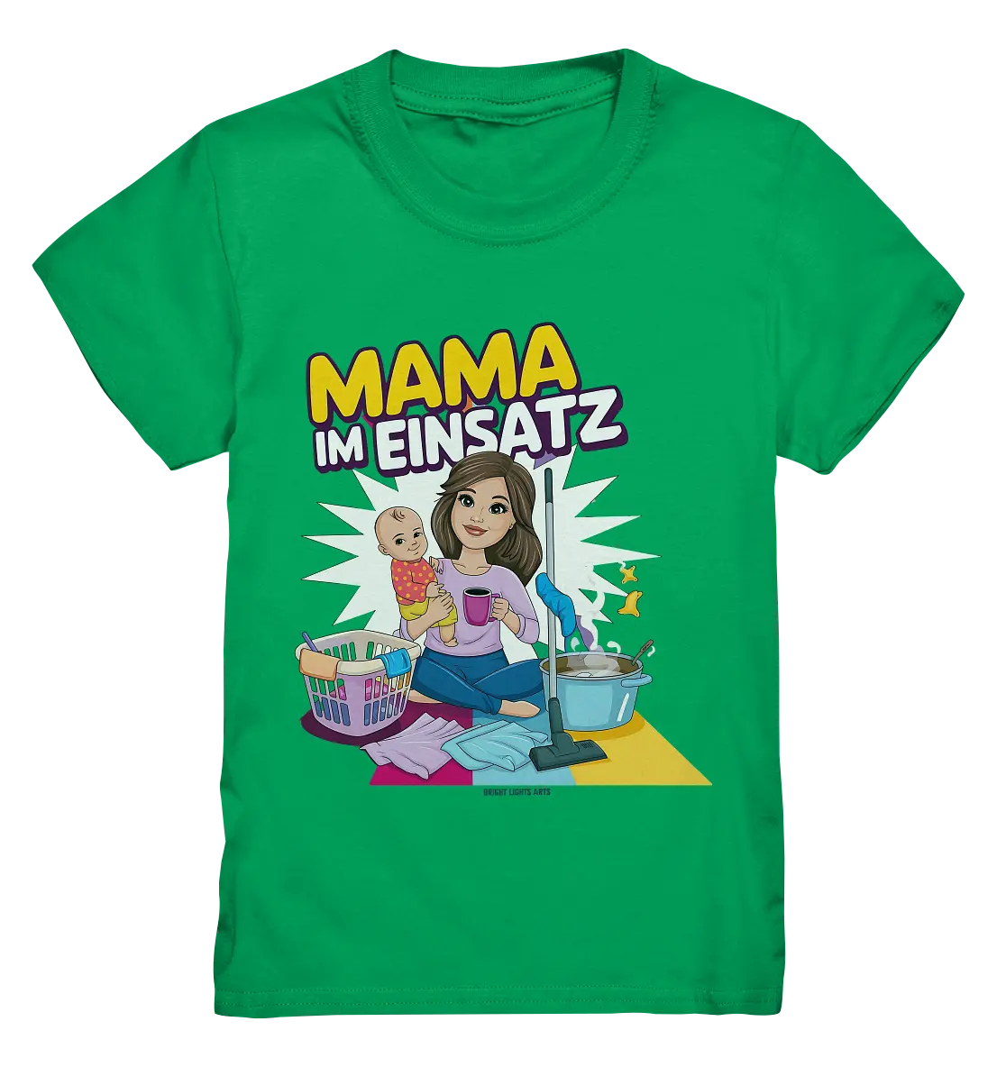 Erst Yoga, dann Kaffee Kopie - Kids Premium Shirt Bright Lights Arts