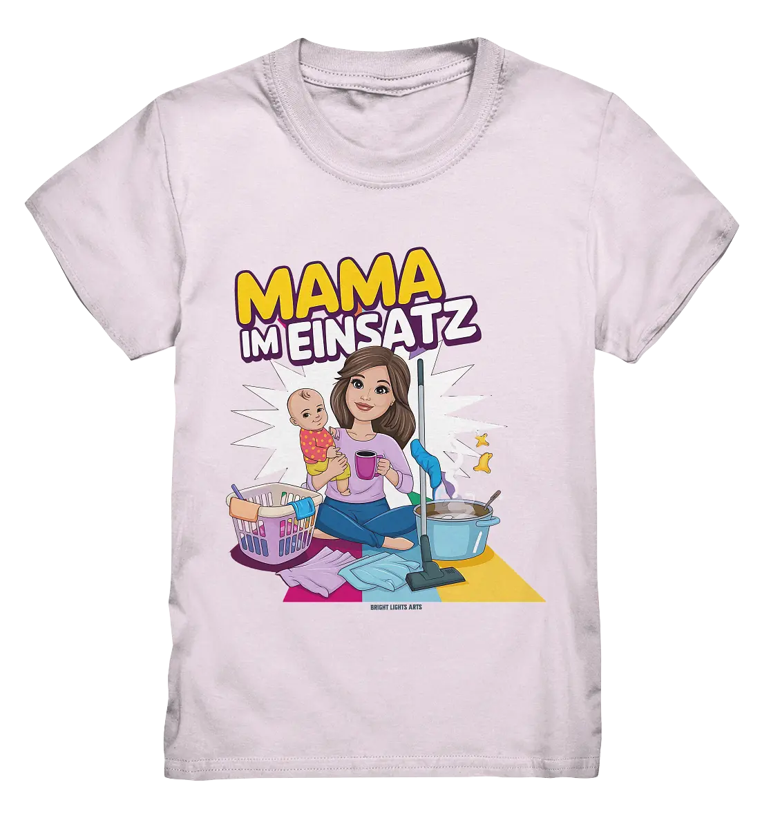 Erst Yoga, dann Kaffee Kopie - Kids Premium Shirt Bright Lights Arts