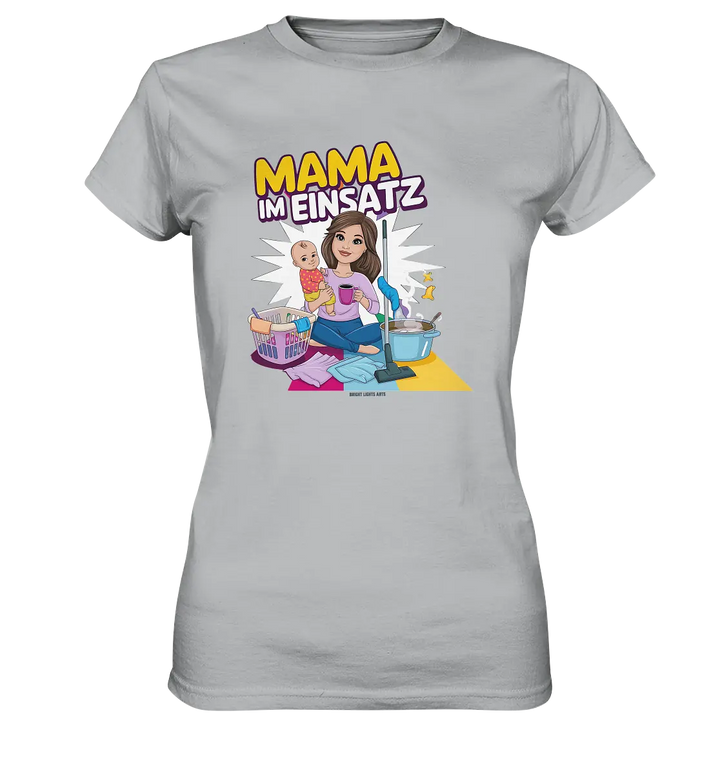 Erst Yoga, dann Kaffee Kopie - Ladies Premium Shirt Bright Lights Arts