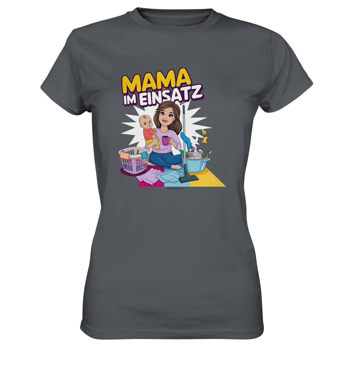 Erst Yoga, dann Kaffee Kopie - Ladies Premium Shirt Bright Lights Arts