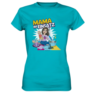 Erst Yoga, dann Kaffee Kopie - Ladies Premium Shirt Bright Lights Arts