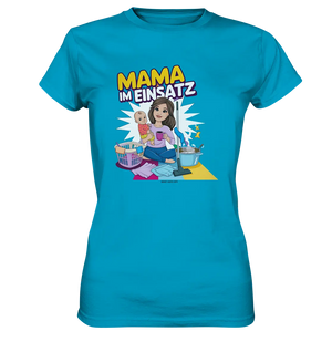 Erst Yoga, dann Kaffee Kopie - Ladies Premium Shirt Bright Lights Arts