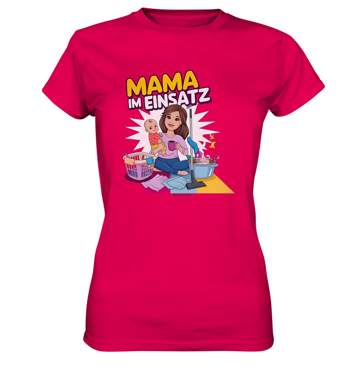 Erst Yoga, dann Kaffee Kopie - Ladies Premium Shirt Bright Lights Arts