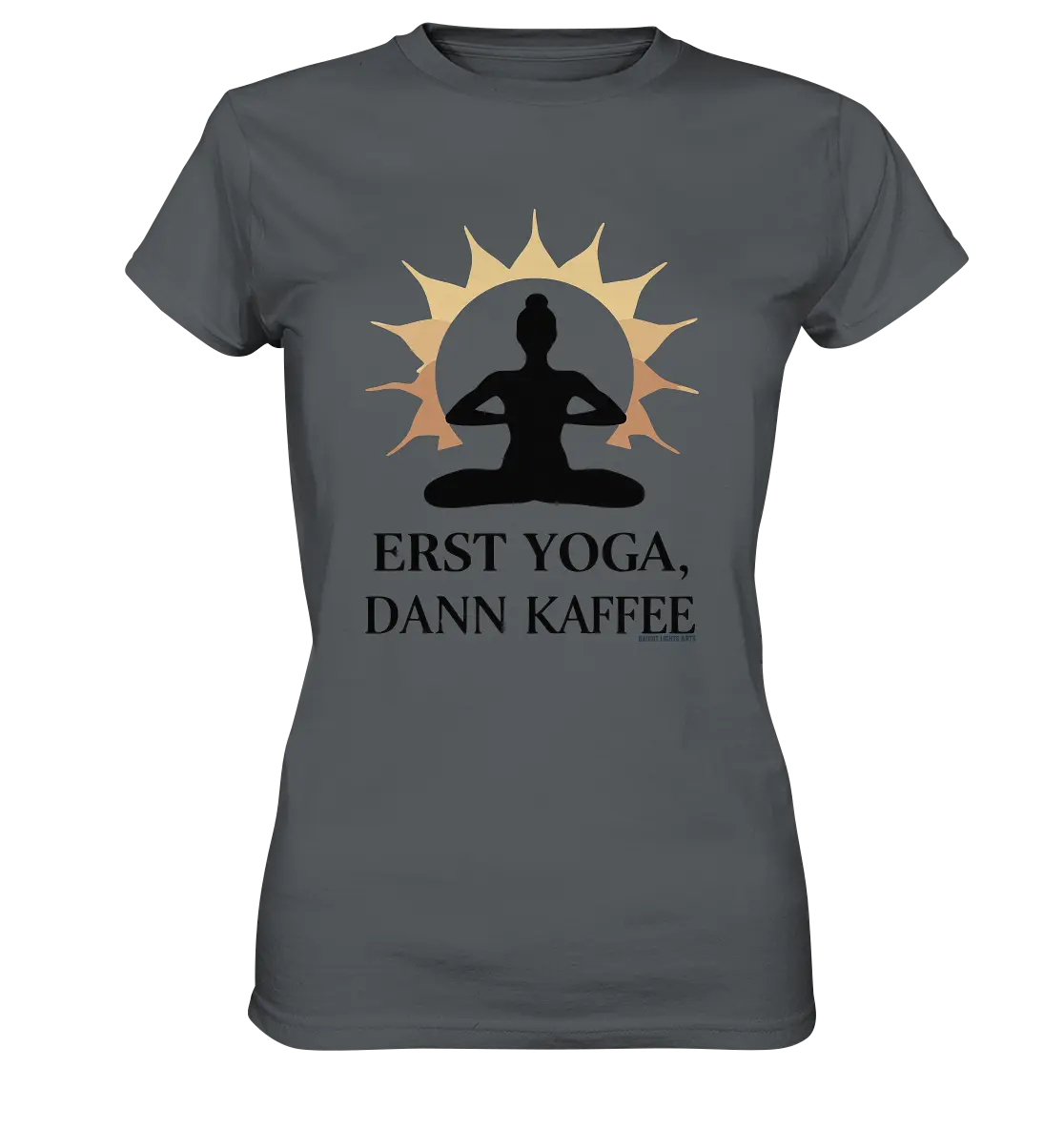 Erst Yoga, dann Kaffee - Ladies Premium Shirt Bright Lights Arts