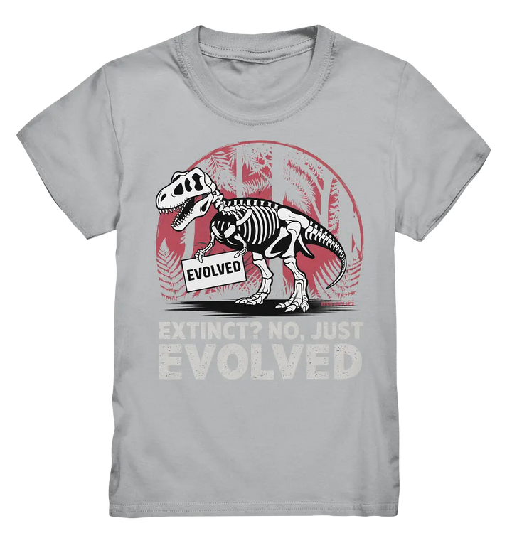 Extinct? No, Just Evolved - Dinosaurier & Evolution - Kids Premium Shirt Bright Lights Arts