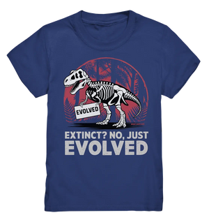 Extinct? No, Just Evolved - Dinosaurier & Evolution - Kids Premium Shirt Bright Lights Arts