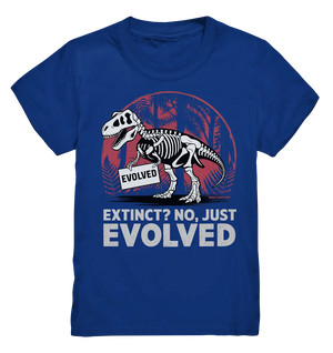 Extinct? No, Just Evolved - Dinosaurier & Evolution - Kids Premium Shirt Bright Lights Arts