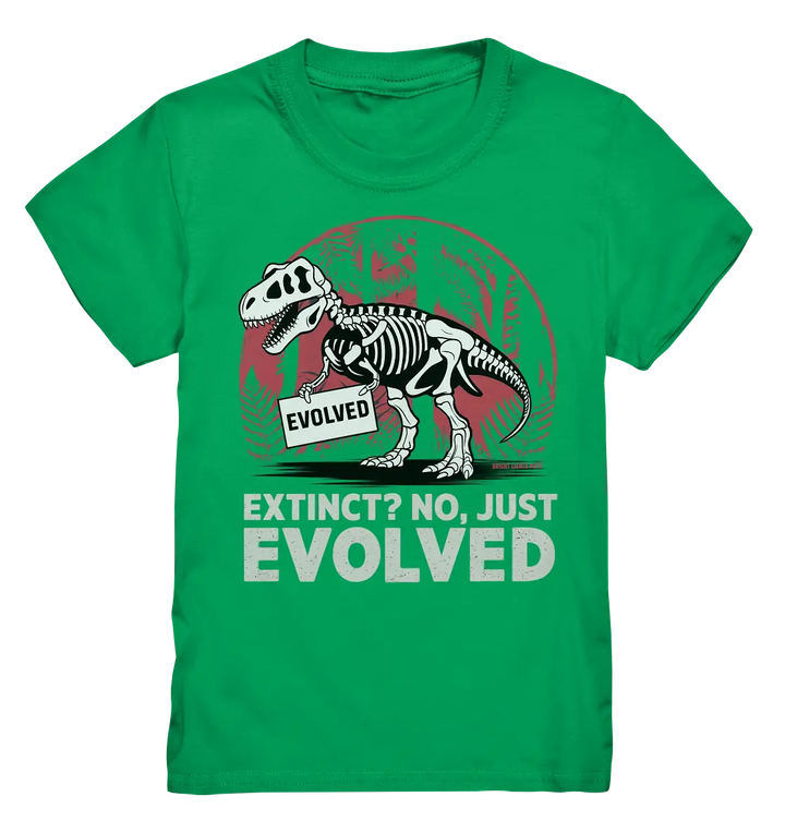 Extinct? No, Just Evolved - Dinosaurier & Evolution - Kids Premium Shirt Bright Lights Arts