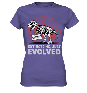 Extinct? No, Just Evolved - Dinosaurier & Evolution - Ladies Premium Shirt Bright Lights Arts