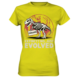 Extinct? No, Just Evolved - Dinosaurier & Evolution - Ladies Premium Shirt Bright Lights Arts