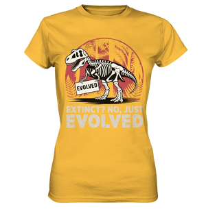 Extinct? No, Just Evolved - Dinosaurier & Evolution - Ladies Premium Shirt Bright Lights Arts