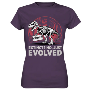 Extinct? No, Just Evolved - Dinosaurier & Evolution - Ladies Premium Shirt Bright Lights Arts