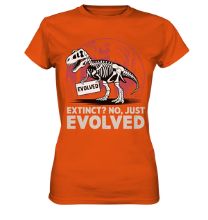Extinct? No, Just Evolved - Dinosaurier & Evolution - Ladies Premium Shirt Bright Lights Arts