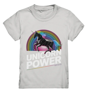 Fabelhaftes Einhorn mit Regenbogen Mähne Stilvolles geometrisches Design - Kids Premium Shirt Bright Lights Arts