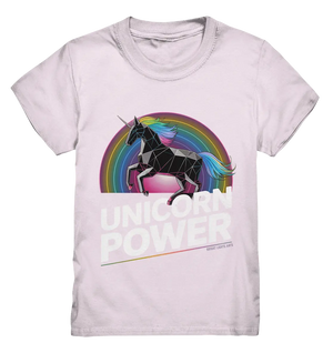 Fabelhaftes Einhorn mit Regenbogen Mähne Stilvolles geometrisches Design - Kids Premium Shirt Bright Lights Arts