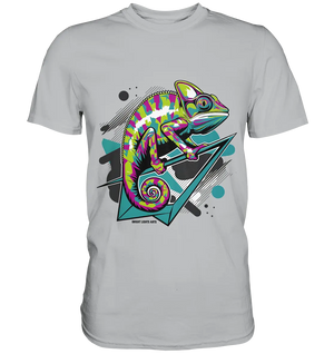 Farbenfrohes Chamäleon – Lebendige Tierillustration - Premium Shirt Bright Lights Arts
