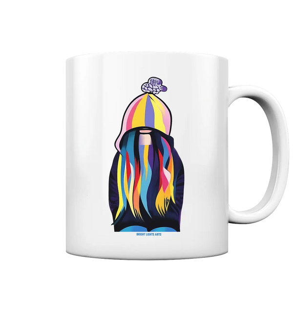 Farbenfrohes Urban Art Design – Ausdruckskraft & Dynamik - Tasse glossy Bright Lights Arts