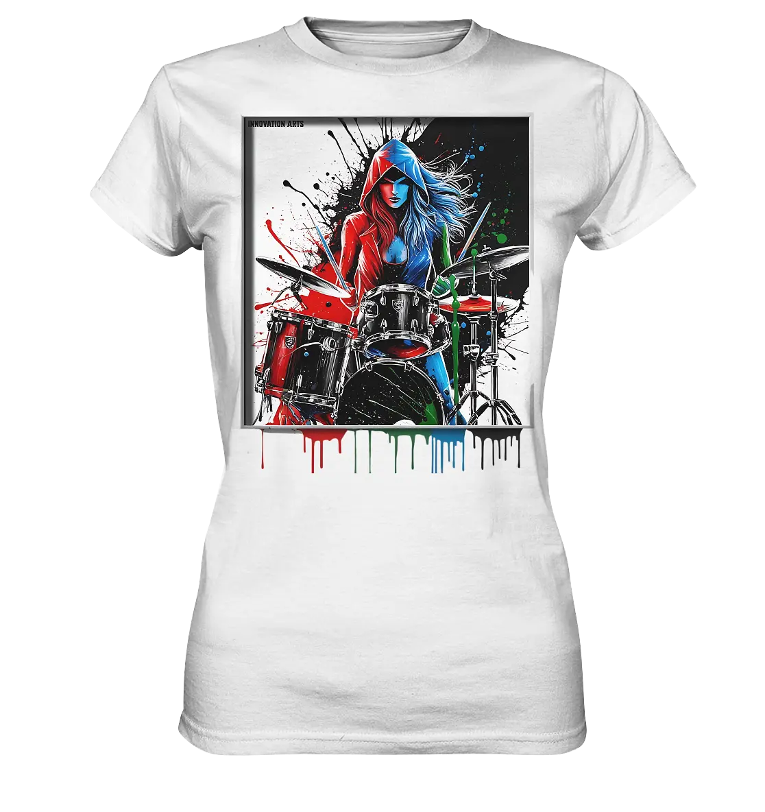 Farbenschlag - Ladies Premium Shirt Bright Lights Arts