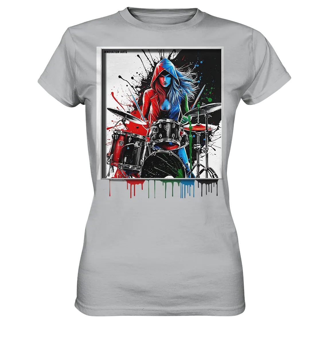 Farbenschlag - Ladies Premium Shirt Bright Lights Arts