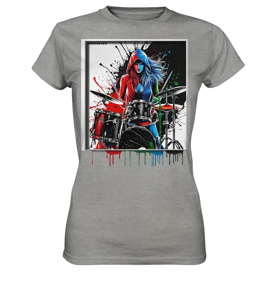 Farbenschlag - Ladies Premium Shirt Bright Lights Arts