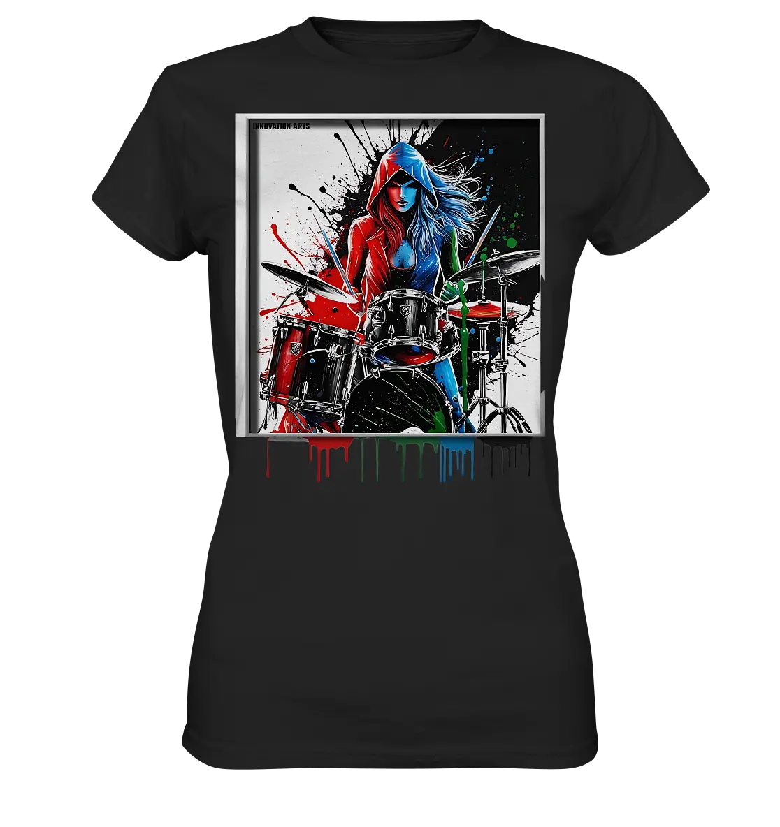 Farbenschlag - Ladies Premium Shirt Bright Lights Arts